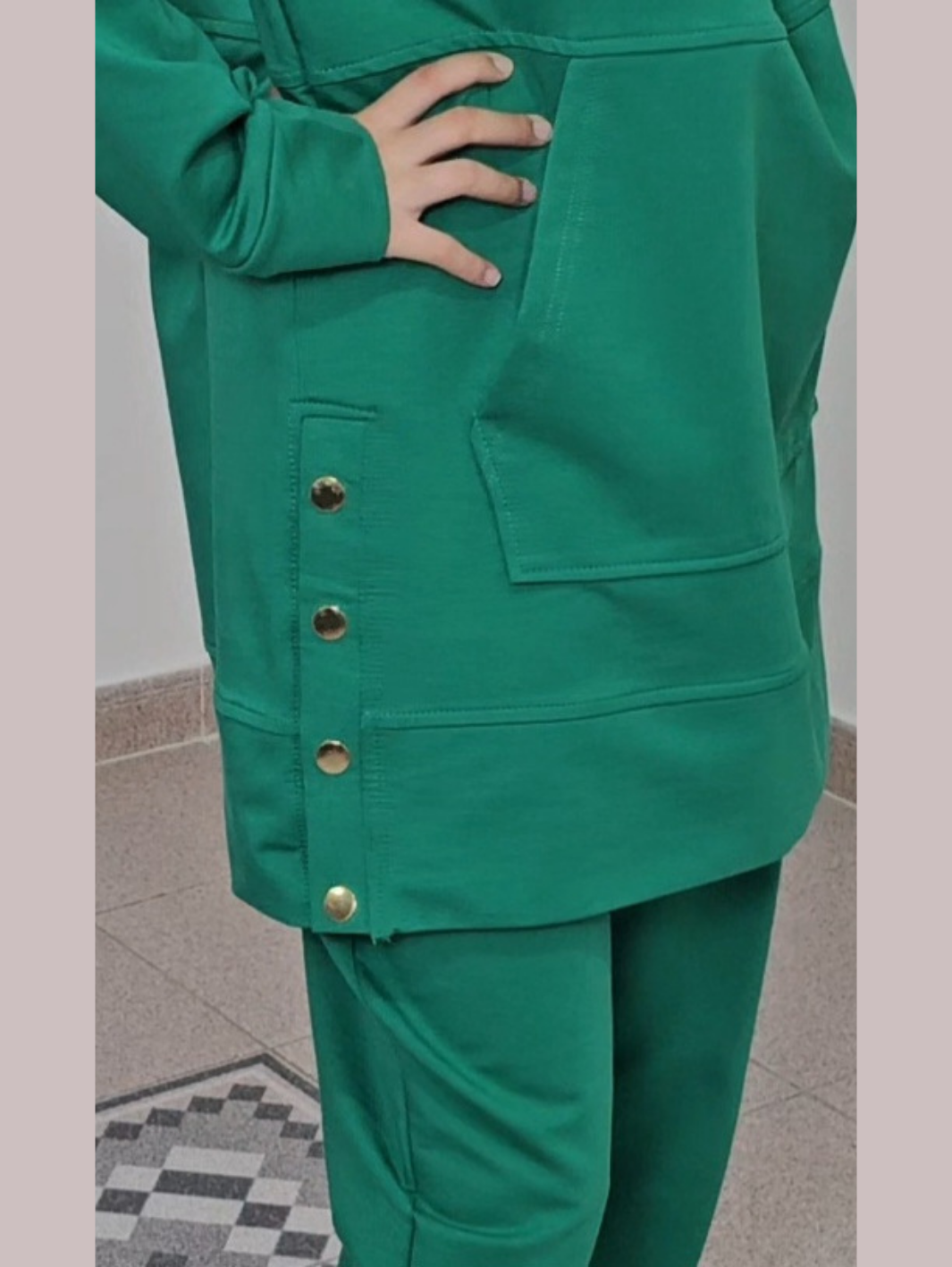 Green Detailed Tracksuit