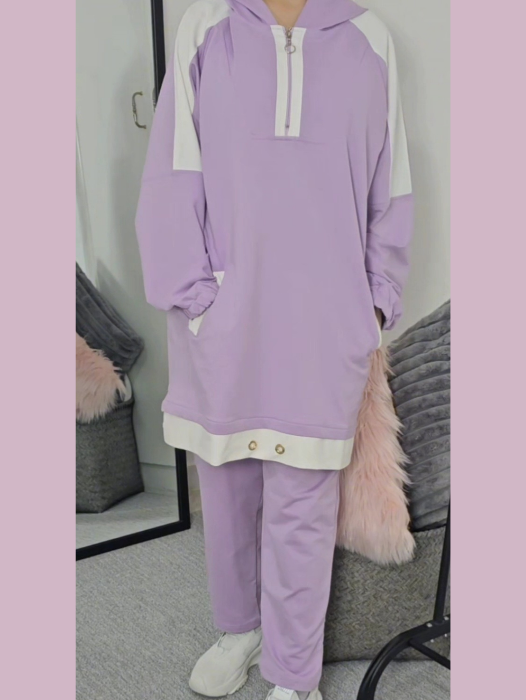 Casual Half-Zipper Tracksuit