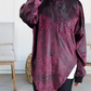 LUXURY BRAND - SOFT VELVET STYLISH TUNIC- BURGUNDY