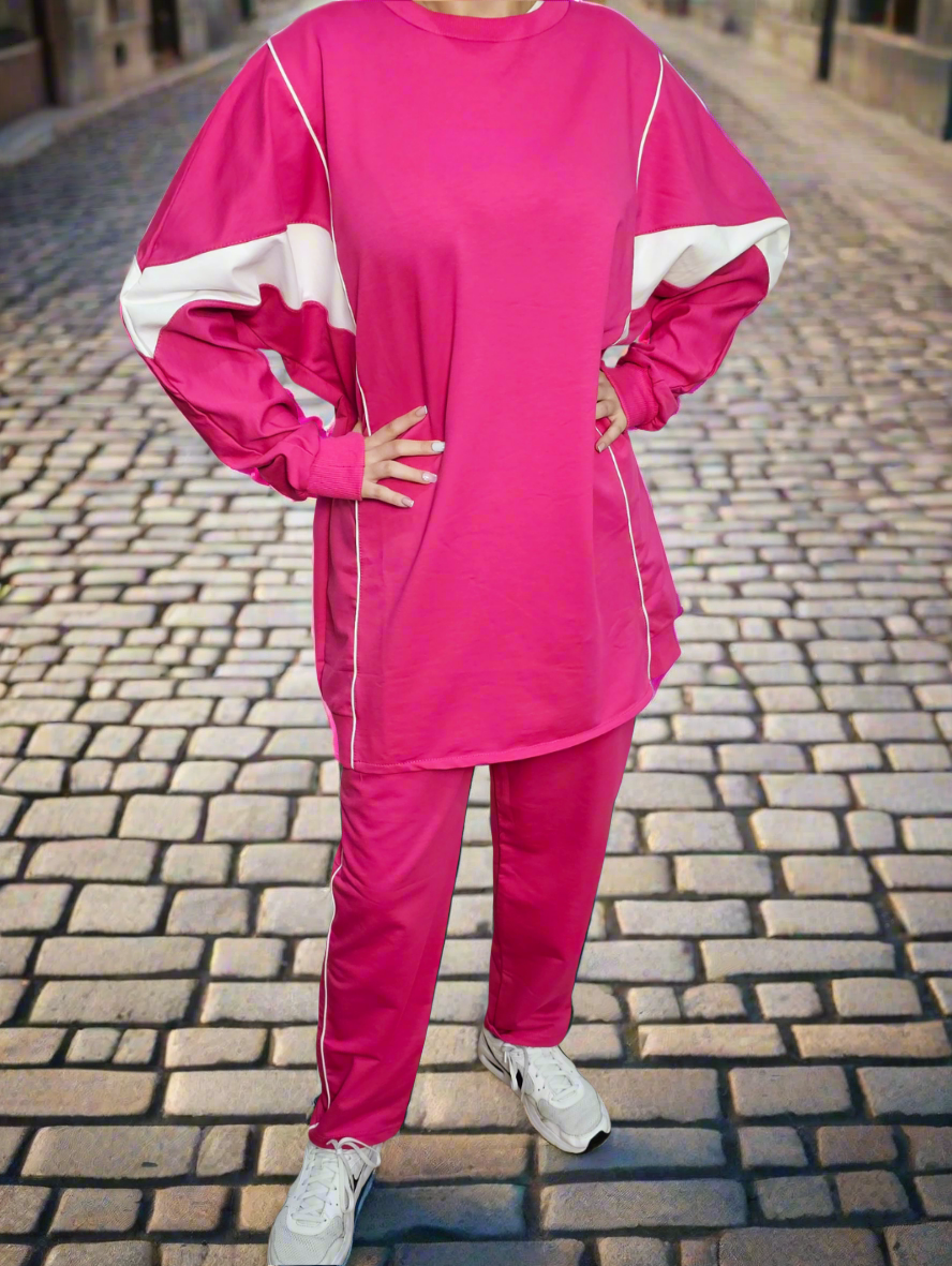 Fuchsia Tracksuit Set