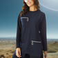 LUXURY TURKISH BRAND COTTON TUNIC - NAVY BLUE (ESTEE LINE)