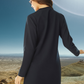 LUXURY TURKISH BRAND COTTON TUNIC - NAVY BLUE (ESTEE LINE)